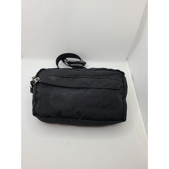 Unisex Eddie Bauer Black Nylon Packable Fanny Waist-pack or Shoulder bag - Picture 1 of 6